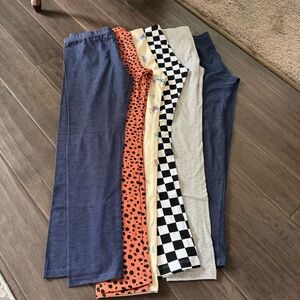 Colorful Patterned Leggings Set of 6 XXL